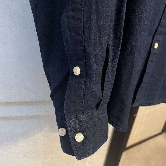 H&M Dark Navy Men's Cotton Shirt - Picture 2 of 6